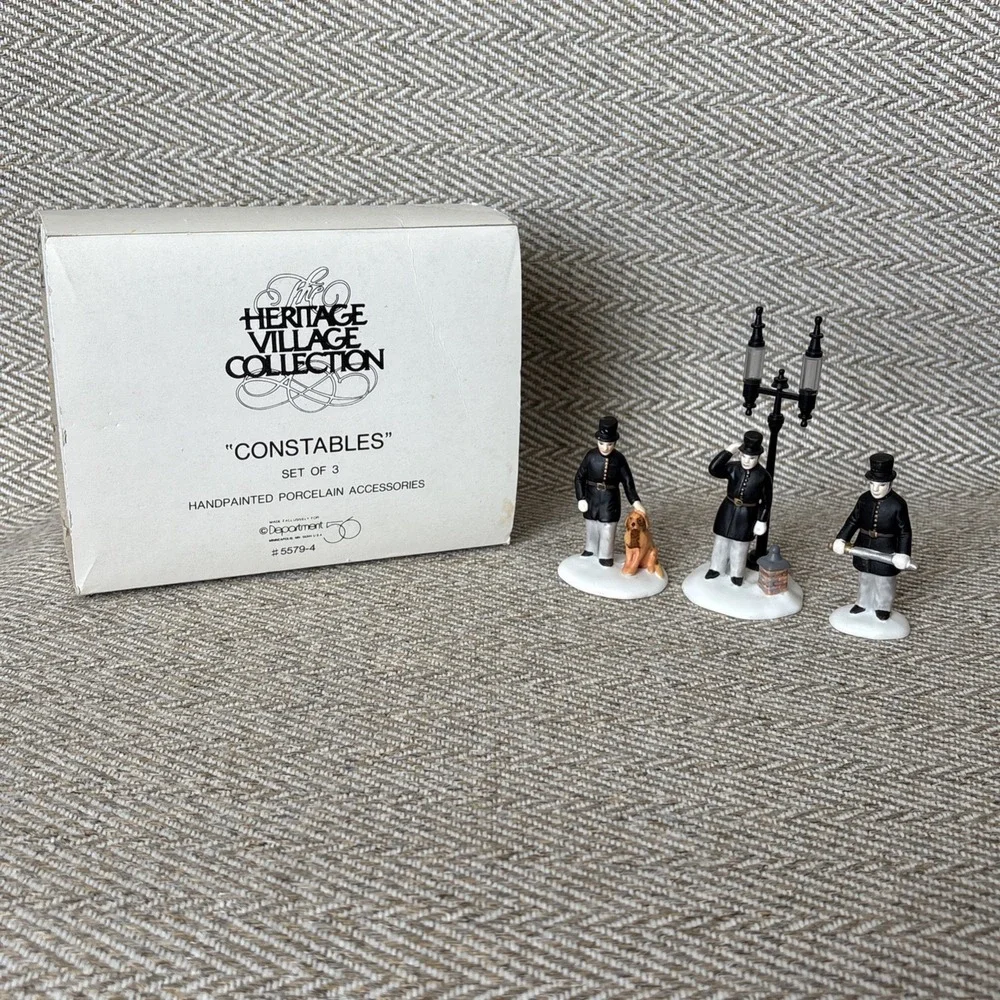 Dept. 56 Heritage Village Constables Set Of 3  #5579-4